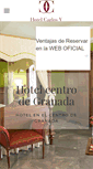Mobile Screenshot of hotelcarlosvgranada.com