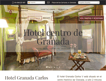 Tablet Screenshot of hotelcarlosvgranada.com